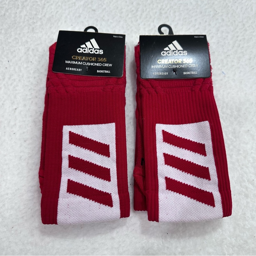 Red Adidas Socks